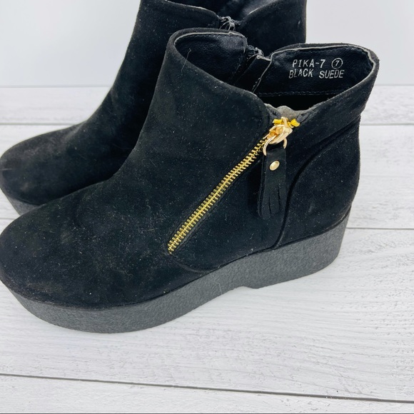 Lov Mark black zip Pika bootie - Picture 4 of 7